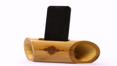 bamboo speaker music cling nature india