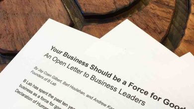 letter B corporation certification benefits business for good