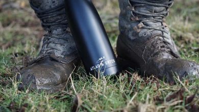 atlas & ortus water bottle sustainable travel gear