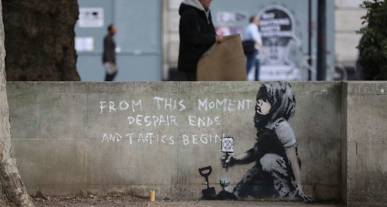 Banksy London Extinction Rebellion Climate Emergency UK