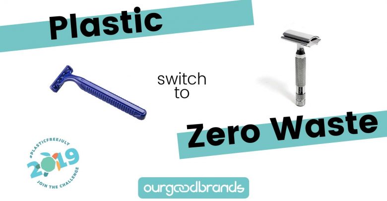 Comparing safety razors vs cartridge razors Plastic Free July