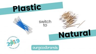 Comparing plastic cotton buds vs bamboo cotton buds Plastic Free July