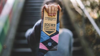 conscious steps fair trade giving back organic socks