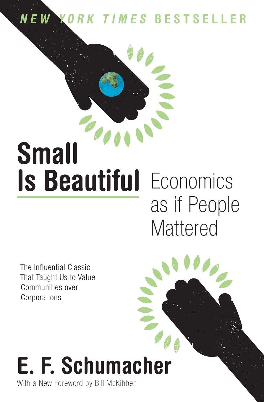 book sustainability Small Is Beautiful by E. F. Schumacher