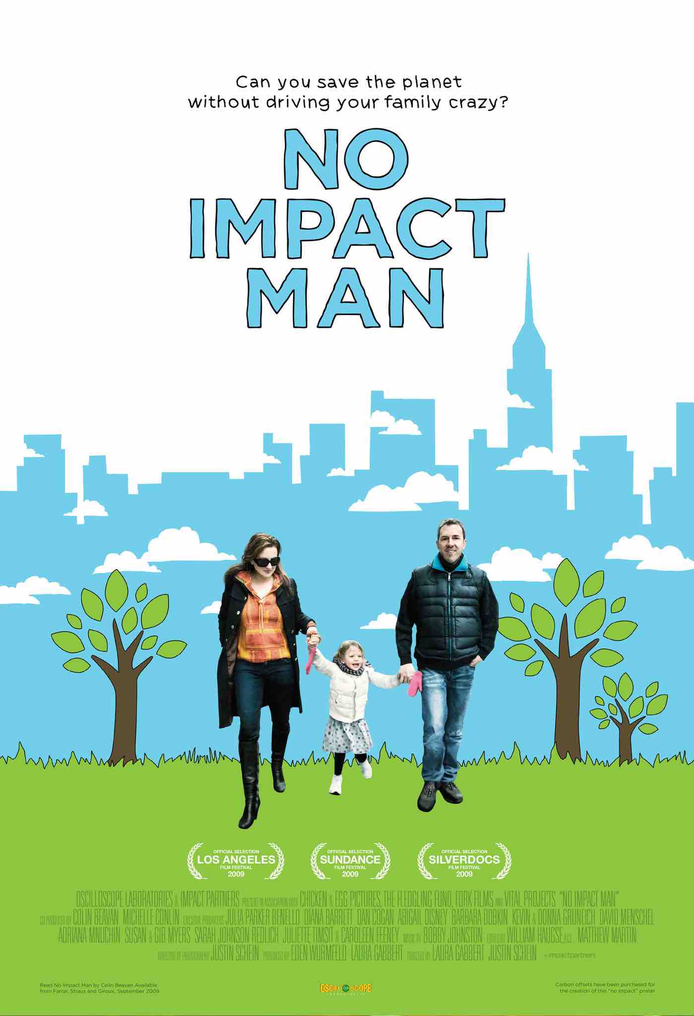 sustainability documentaries No Impact Man by Justin Schein & Laura Gabbert