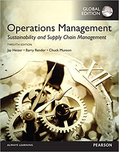 book sustainability Operations Management by Munson Heizer